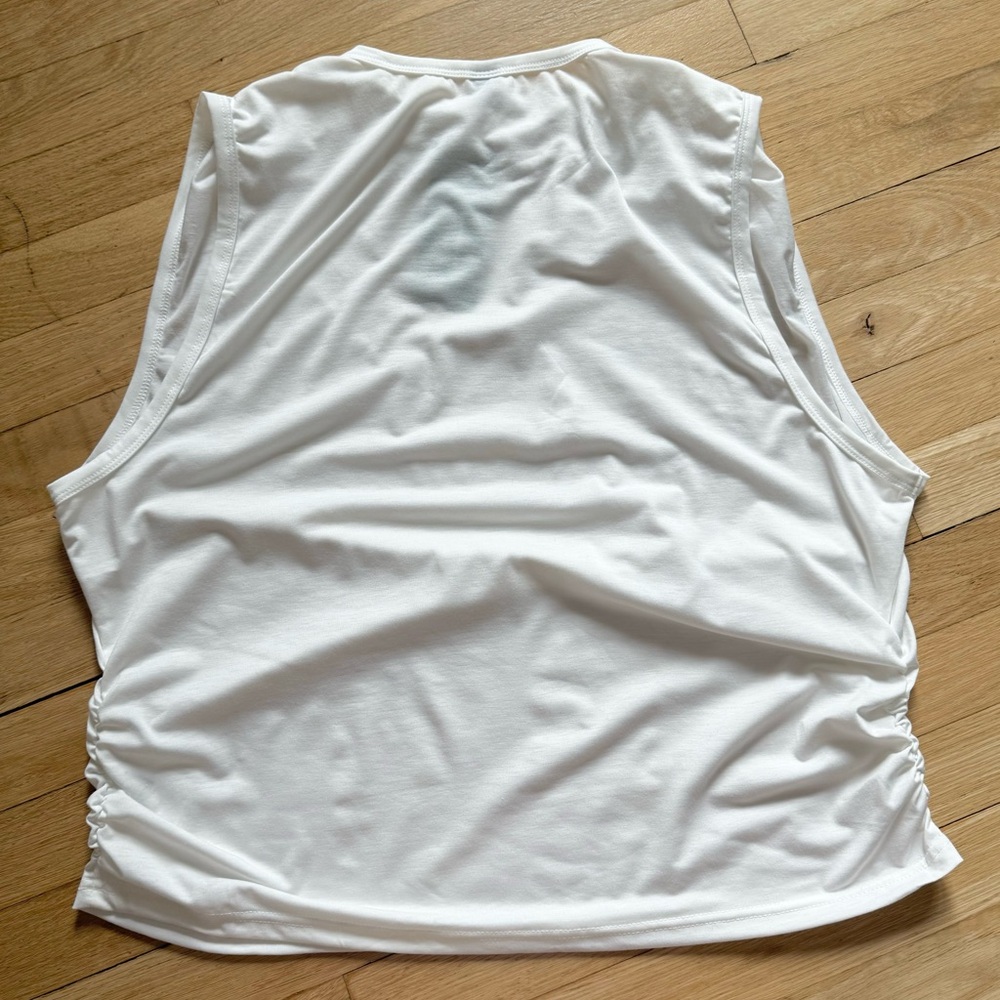 🍂CLEAROUT Solid Ruched Tank Top - Picture 3 of 8